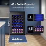Simzlife 45-Bottle Built-In Wine Cooler