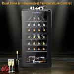 28-Bottle Dual Zone Wine Cooler with Digital Control