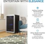 Newair Dual Zone Wine Fridge with Racks