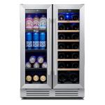 24" Wine Cooler Refrigerator with Glass Door