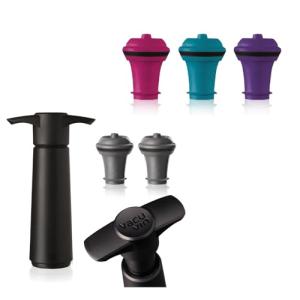 Wine Saver Pump & Stopper Set – Keeps Wine Fresh