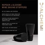 Alchemi Repour Wine Saver Stoppers - Set of 6