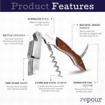 Wine Essentials Combo Pack: Corkscrew & Saver