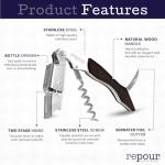 Wine Lovers Essentials Combo Pack – Corkscrew & Saver