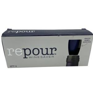 Blue Wine Saver Cap Set of 4