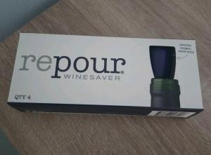 Repour Wine Saver with 4 Oxygen Absorbing Stoppers