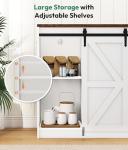 Farmhouse Wine Bar Cabinet with Mini Fridge