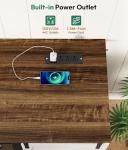 Farmhouse Wine Bar Cabinet with Mini Fridge