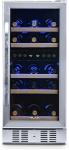 Dual Zone Wine Fridge Holds 29 Bottles