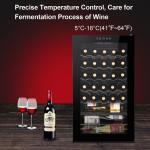 34-Bottle Wine Cooler for Home Storage