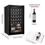 34-Bottle Wine Cooler for Home Storage