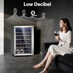 Elegant 37-Bottle Wine Cooler with Glass Door