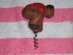Vintage Corkscrew Wine Bottle Opener Figurine