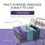 Large Rolling Wine Tote with Insulated Cooler