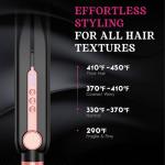 Stylish 2-in-1 Titanium Flat Iron & Curler