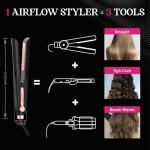 Stylish 2-in-1 Titanium Flat Iron & Curler