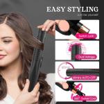 Stylish 2-in-1 Titanium Flat Iron & Curler
