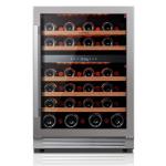 24" Dual-Zone Wine Cooler for 46 Bottles