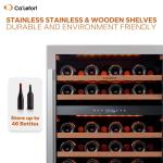 24" Dual-Zone Wine Cooler for 46 Bottles
