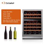 24" Dual-Zone Wine Cooler for 46 Bottles