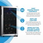Newair 50-Bottle Freestanding Wine Fridge