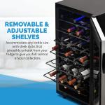 Newair 50-Bottle Freestanding Wine Fridge