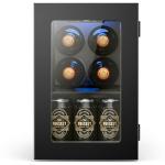 Elegant Mini Wine Cooler with Glass Door
