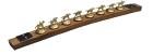 Walnut Barrel Stave Wine Rack for Cork Display