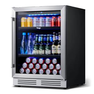 Yeego 24" Beverage Refrigerator with LED Lights