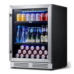 Yeego 24" Beverage Refrigerator with LED Lights