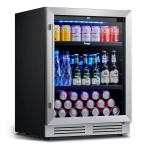 Yeego 24" Beverage Refrigerator with LED Lights