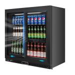 Double-Door Wine Cooler with Glass Sliding Doors