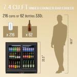 Double-Door Wine Cooler with Glass Sliding Doors