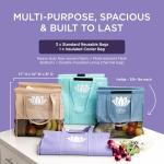 Lotus Trolley Bag Set - Reusable Wine Tote