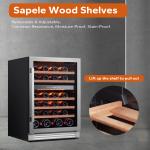 24" Dual Zone Wine Cooler for 46 Bottles