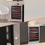 24" Dual Zone Wine Cooler for 46 Bottles