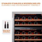 24" Dual Zone Wine Cooler for 46 Bottles