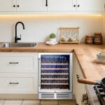 WiFi-Controlled 24-Inch Wine Refrigerator for 52 Bottles