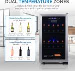 Newair Dual Zone Wine Fridge with Racks