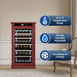 Luxury Wood Wine Cooler for 69 Bottles