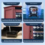 Luxury Wood Wine Cooler for 69 Bottles