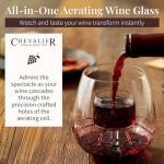 Set of 2 Stemless Aerating Wine Glasses