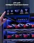 Icyglee 25-Bottle Wine Cooler with Glass Door