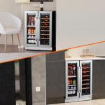 Large Dual Zone Wine and Beverage Cooler