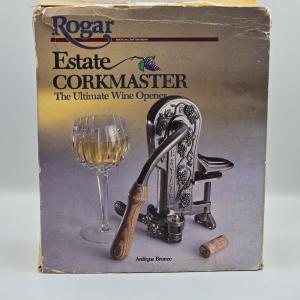 Antique Bronze Grape Design Wine Opener