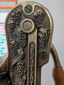 Antique Brass Wine Bottle Opener with Wood Stand