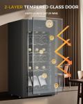 18 Bottle Wine Cooler with Glass Door