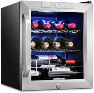 Ivation 12-Bottle Locking Wine Cooler