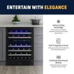 NewAir 46-Bottle Dual Zone Wine Cooler