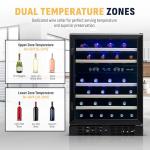 NewAir 46-Bottle Dual Zone Wine Cooler